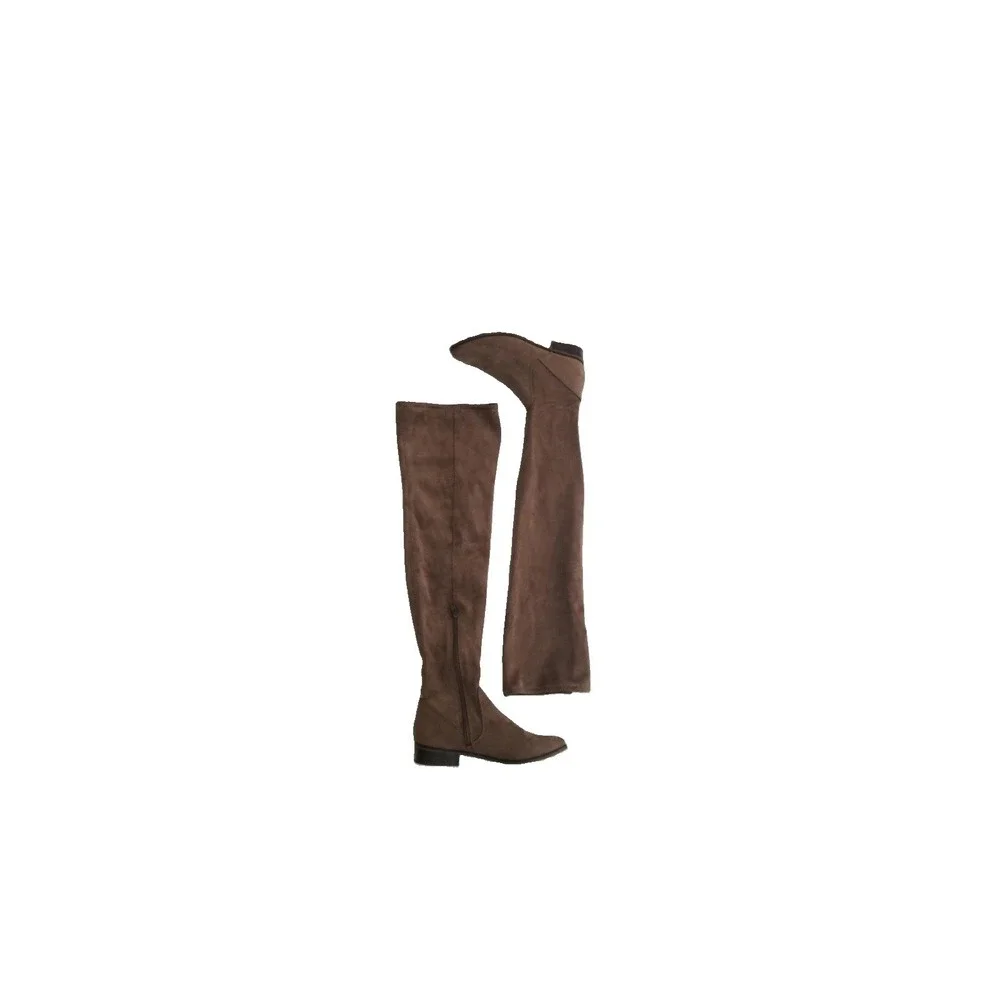 ALDO Womens Elinna Faux Suede Over the Knee Thigh High Boots Taupe 9.5/10 $120
